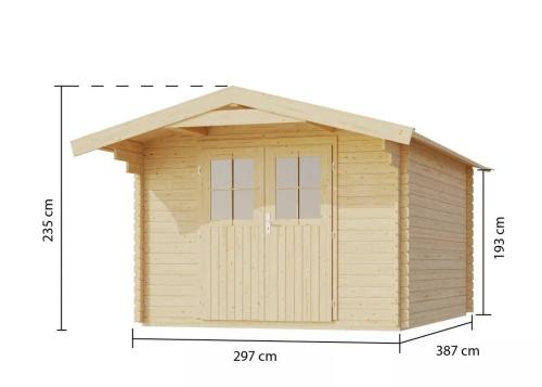 dřevěný domek KARIBU RENTRUP 8 (38786) natur