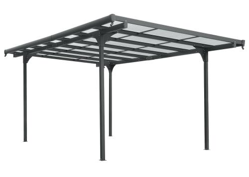 hliníková pergola LANITPLAST ALU 53 antracit + číry PC