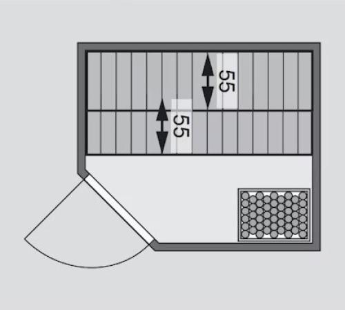 finská sauna KARIBU BODO (6192) 