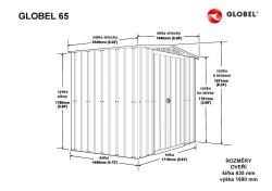 domek GLOBEL 65 ZELENÝ se střešním oknem - V181